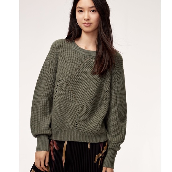 Wilfred Sweaters - Aritzia Wilfred Serment Oversized Sage Sweater S